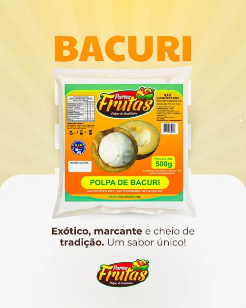 Polpa de Bacuri Parnafrutas — Exótico, marcante e cheio de tradição. Um sabor único!